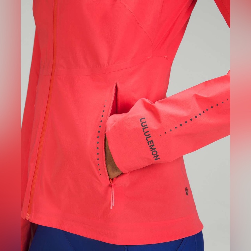 Lululemon Fast and Free Windbreaker Pale Raspberry Size 10 - Picture 4 of 13